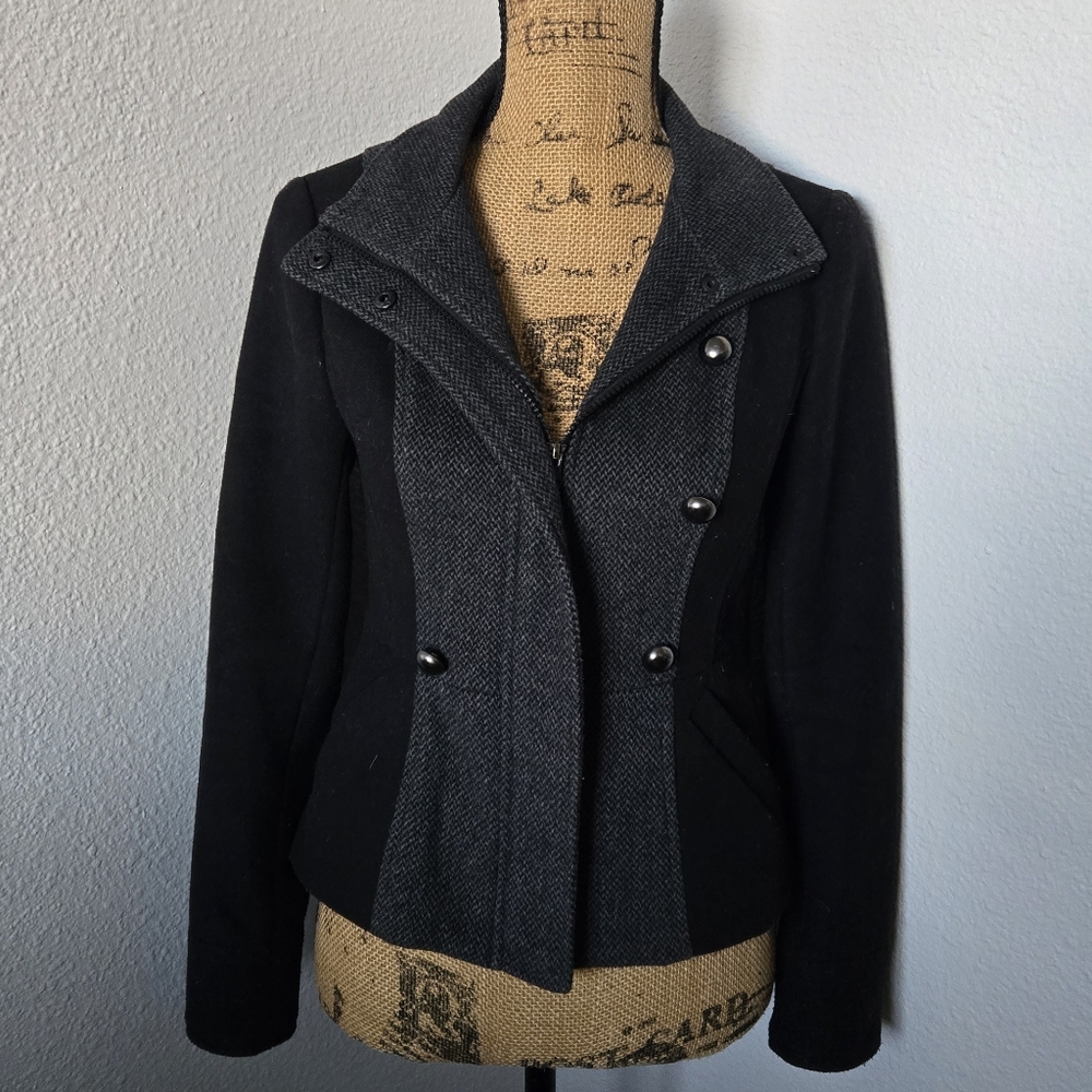 Jack by BB Dakota Black and Charcoal Jacket